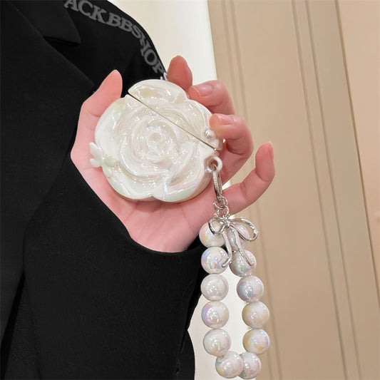 Funda para Audífonos Camellia Blanco Perla