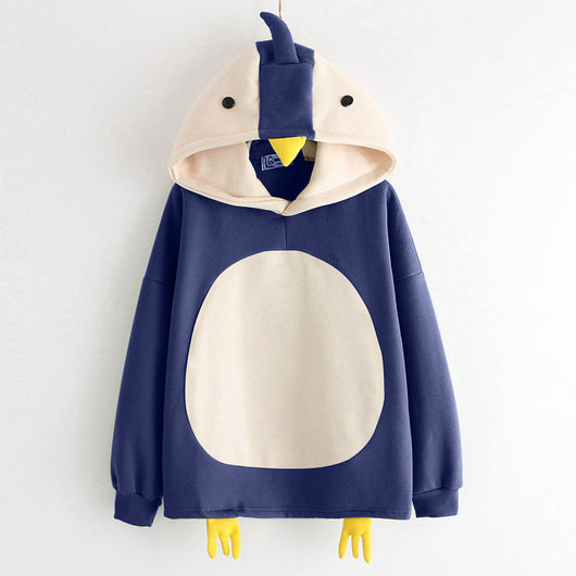 Sudadera con Capucha de Felpa para Mujer con Diseño de Pollito Adorable - Image 13
