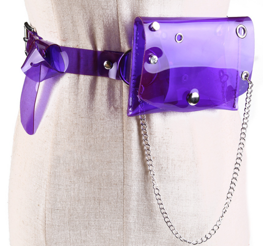 Bolsa Transparente de Cintura con Cadena para Mujer - Mini Crossbody - Image 21