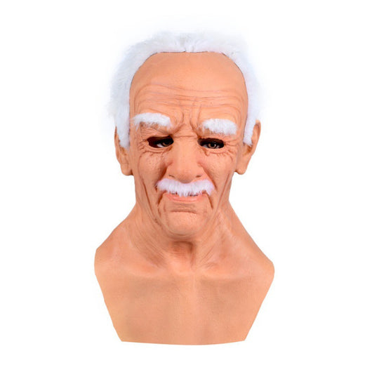Máscara de Cabeza Calva de Abuelo - Cobertura Látex Realista - Image 3