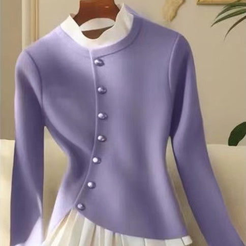 Suéter con Falda Plisada y Dobladillo Cosido - Diseño Moderno y Versátil - Image 3