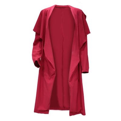 Abrigo Largo Suelto para Mujer con Solapa y Manga Larga - Image 2