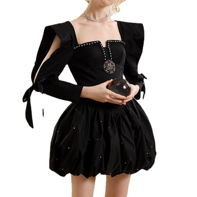 Vestido Elegante Slim Fit con Detalle de Moño Recortado - Image 4