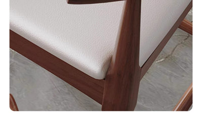 Taburete Minimalista Nórdico en Madera Maciza con Detalles en Cuerno - Image 24