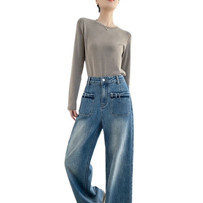 Pantalón Recto Retro Premium de Talle Alto con Corte Suelto - Image 5