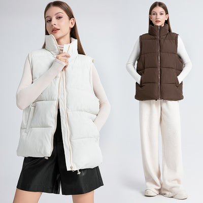 Chaleco Térmico Acolchado sin Mangas con Cuello Alto para Mujer - Image 5