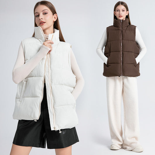 Chaleco Térmico Acolchado sin Mangas con Cuello Alto para Mujer - Image 5