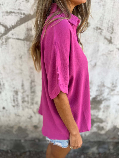 Blusa Casual de Cuello Vuelto para Mujer - Image 35