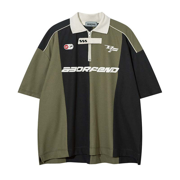 Camisa Vintage de Manga Corta