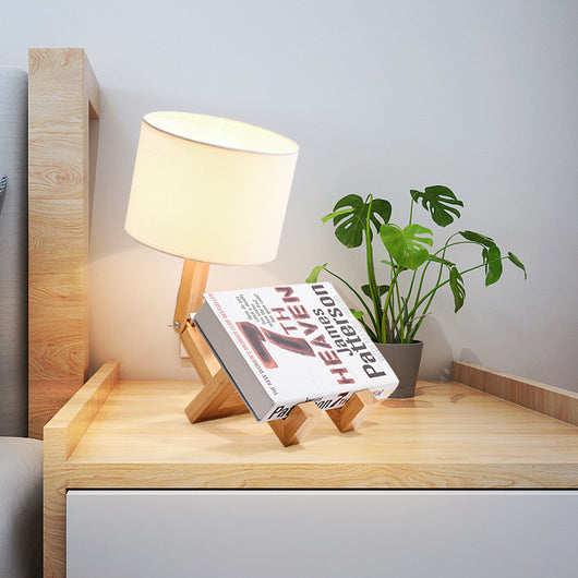 Lámpara de Mesa Humanoide de Diseño Moderno en Madera - Image 12