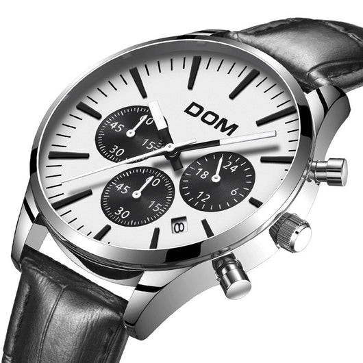 Reloj de Hombre Cronógrafo Triple Carátula con Correa - Image 3