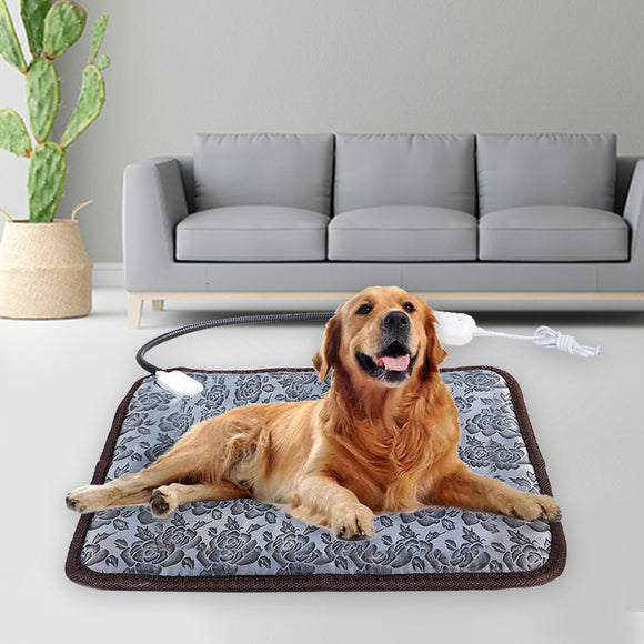 Manta Térmica Eléctrica para Mascotas - Almohadilla Calefactora Impermeable para Perros y Gatos