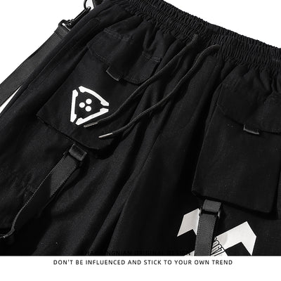 Pantalones Cargo Funcionales Desmontables Tendencia Street Wear - Image 9