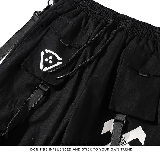 Pantalones Cargo Funcionales Desmontables Tendencia Street Wear - Image 9