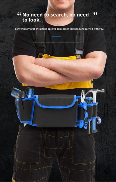 Cinturón de Trabajo Multifuncional con Bolsa de Herramientas - Tela Oxford Resistente para Alturas - Image 16