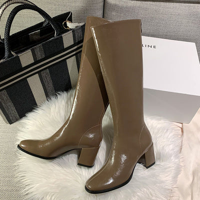 Botas de Cuero Genuino Versátiles para Mujer - Image 14