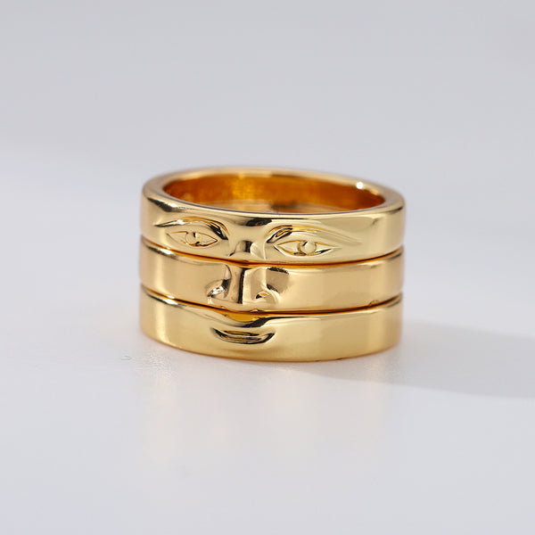 Anillo Minimalista de Diseño Táctil