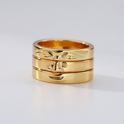Anillo Minimalista de Diseño Táctil