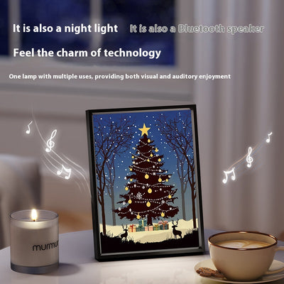 Parlante Bluetooth Árbol Navideño Luminoso con Luz y Sombra - Adorno de Escritorio - Image 3