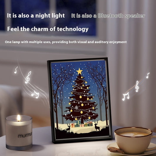Parlante Bluetooth Árbol Navideño Luminoso con Luz y Sombra - Adorno de Escritorio - Image 3