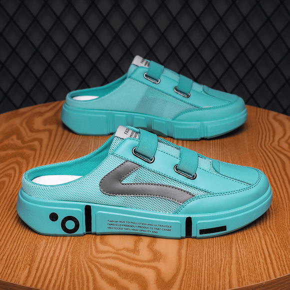 Pantuflas Tipo Malla para Hombre - Zapatos Transpirables con Punta Cerrada