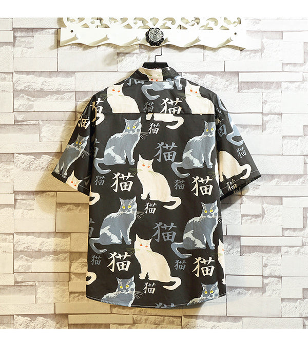 Chaqueta Camisa Casual con Estampado para Hombre