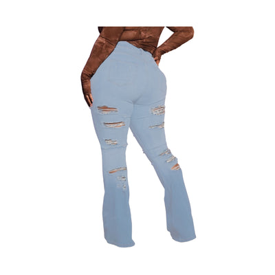 Pantalón Elástico Versátil con Detalles Rotos - Image 10
