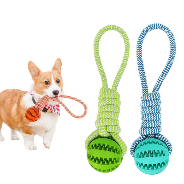 Juguetes Interactivos para Perros Pequeños - Pelotas de Cuerda y Caucho con Dispensador de Premios