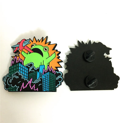 Broche Esmaltado de Rana - Pin Explosión de Colores Anfibio - Image 3