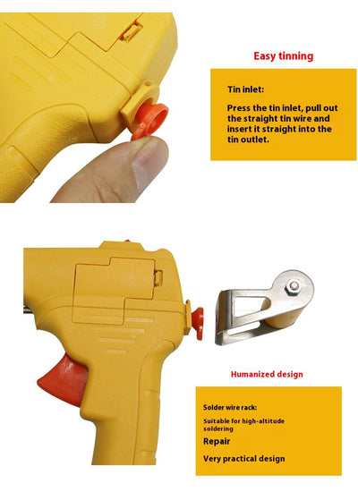 Pistola Soldadora Eléctrica con Alimentación Automática de Estaño - Image 10