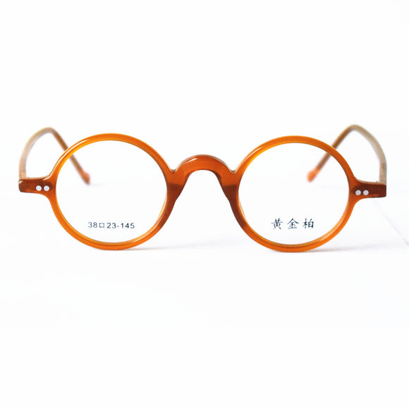 Gafas Vintage Redondas Naranja - Montura Clásica