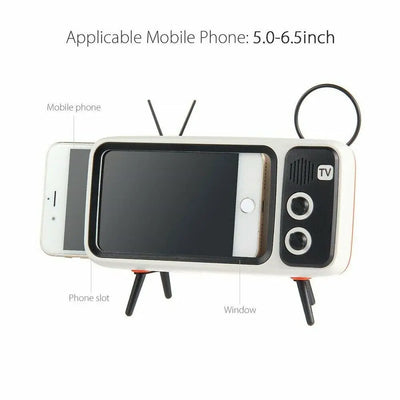 Parlante Bluetooth Retro con Soporte para Teléfono - Image 13