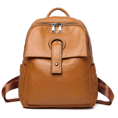 Mochila Bolso de Cuero Genuino para Mujer - Gran Capacidad y Estilo - Image 5