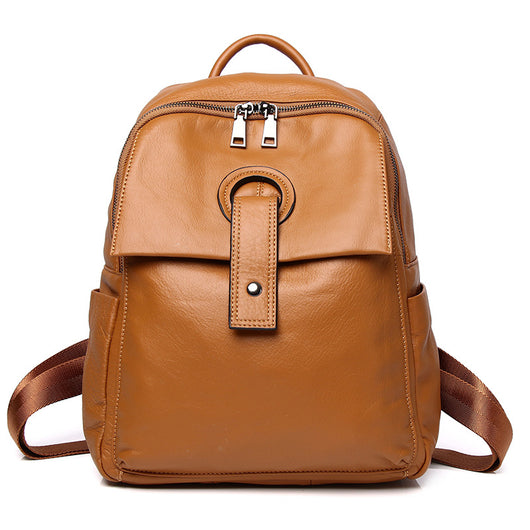 Mochila Bolso de Cuero Genuino para Mujer - Gran Capacidad y Estilo - Image 5