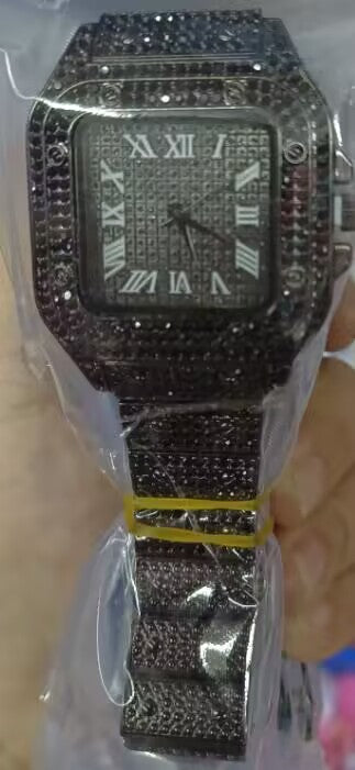 Reloj Elegante para Mujer con Diamantes Cuadrados y Degradado Romano - Image 6