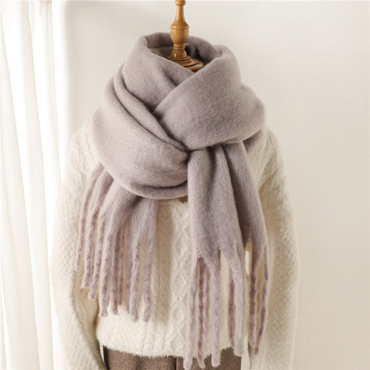 Bufanda Térmica Versátil con Borlas Extendidas para Invierno - Image 9