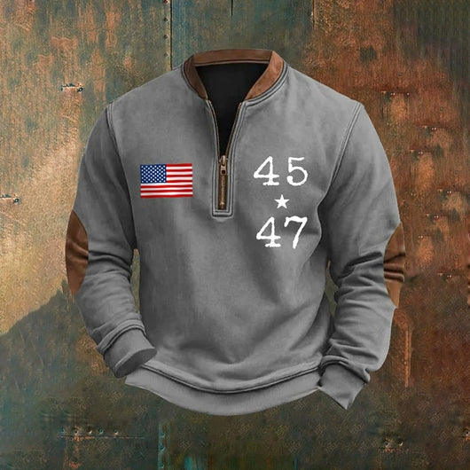 Sudadera con Cierre Estampado 3D Digital para Hombre - Primavera y Otoño - Image 6