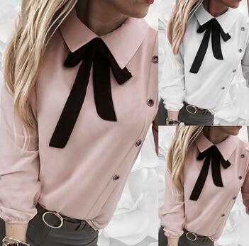 Blusa Elegante para Mujer con Nudo en el Escote - Image 9