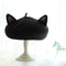 Boina de Fieltro de Lana con Orejas de Gato 3D