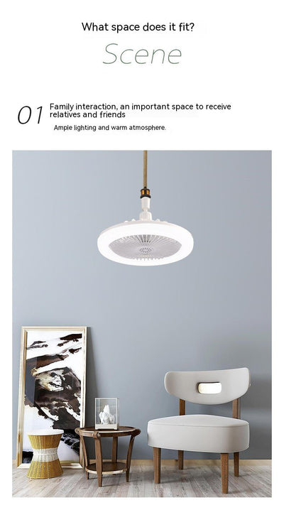 Lámpara Ventilador Aromaterápica E27 con Control Remoto para Dormitorio - Image 15