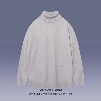 Suéter Cuello Alto Minimalista para Estudiantes - Image 6