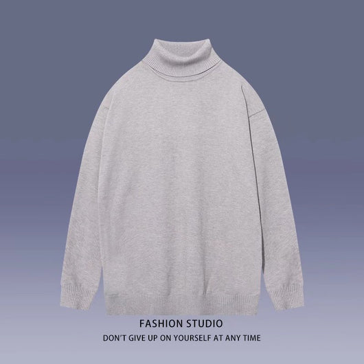 Suéter Cuello Alto Minimalista para Estudiantes - Image 6