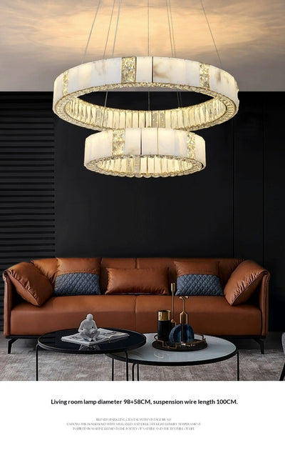 Lámpara de Cristal Ónix Negra de Lujo Asequible para Hoteles y Clubes - Image 6