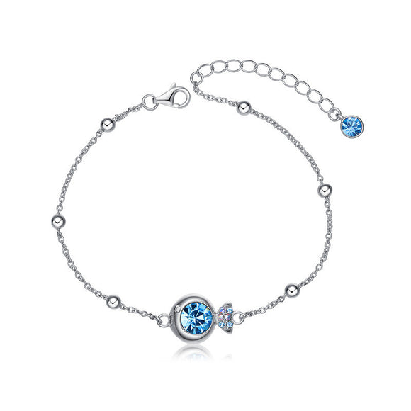 Pulsera de Plata 925 Estilo Japonés y Coreano para Mujer