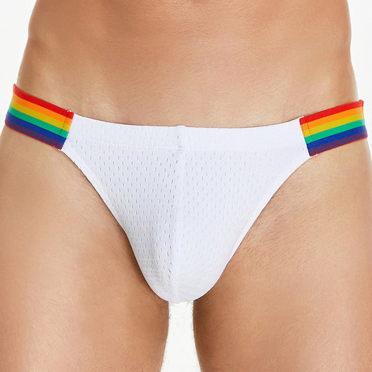 Calzoncillos Hombre Malla Nylon Cintura Arcoíris Baja Comodidad - Image 4