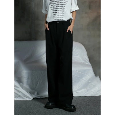 Pantalones de Vestir Casual con Corte Recto y Caída Fluida - Image 4