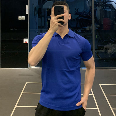 Suéter Tipo Polo de Seda Helada para Hombre - Diseño Sofisticado y Fresco - Image 7
