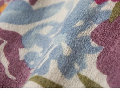 Suéter Tejido Estampado en Contraste de Colores - Diseño Artístico Femenino - Image 8