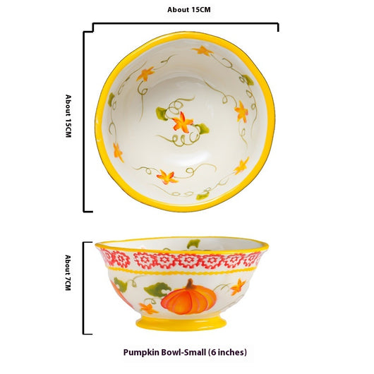 Juego de Tazones de Calabaza para Fideos y Platos Decorativos - Image 10