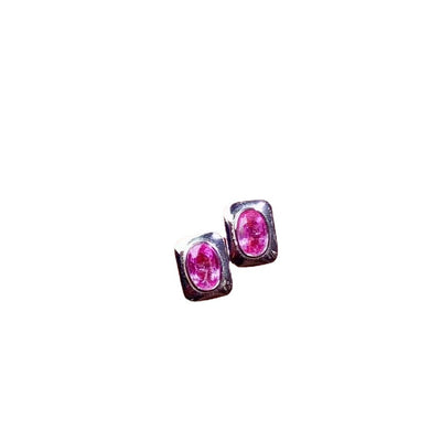 Aretes de Zafiro Natural con Incrustación de Plata 925 - Image 5